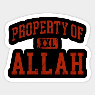 allah (distressed) Sticker